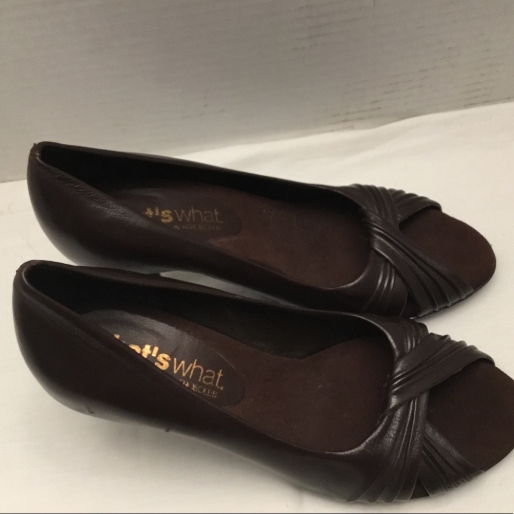 What's What by Aerosols peep toe kitten heels - Picture 4 of 9